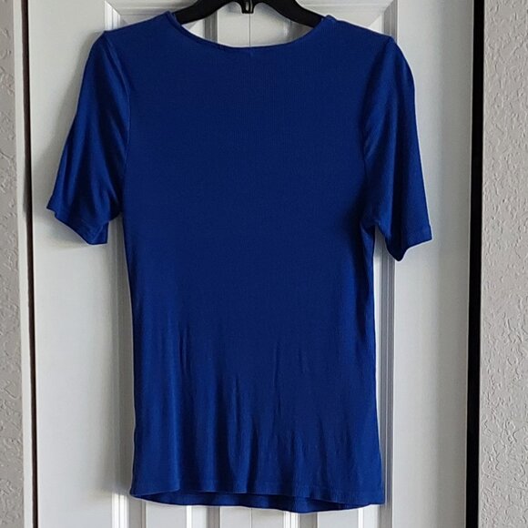 Lascana Short Sleeve Tops 1 Black & 1 Blue Women's Size 8/10 - Picture 13 of 16